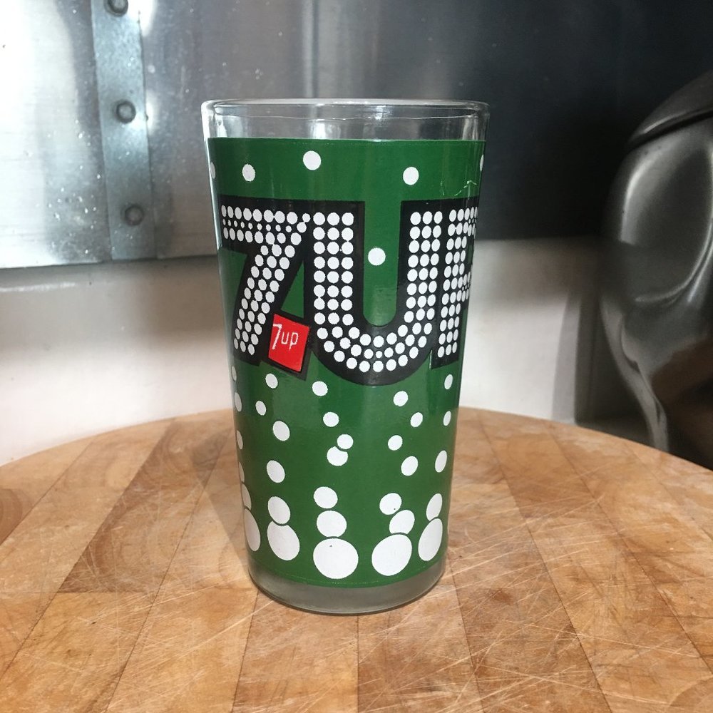 7UP Vintage Drinking Glass
